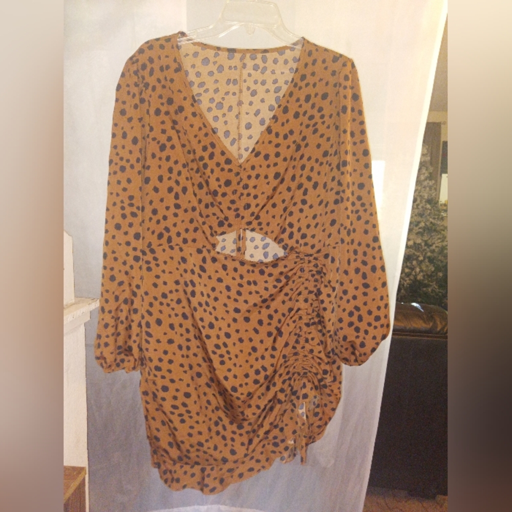Polka Dot Long Sleeve Dress